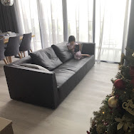 Was hunting high and low for a modern and sleek looking sofa and finally found in at Danish Design. Fell in love at first sight and decided to up the budget to get a set in leather for ease of maintenance. Excellent service from Danish Design. While the six month wait was long, they kept us updated regarding the progress. Picture showing our “princess of the house” enjoying on the comfy sofa. Well worth the.